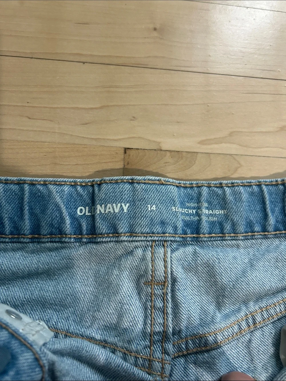Old Navy High Rise Slouchy Straight Ripped Jeans